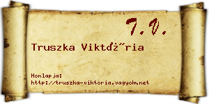 Truszka Viktória névjegykártya